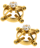 Taboom Nipple Press Clamps Divine Cross Golden