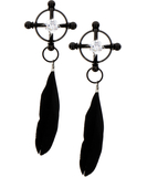 Taboom Nipple Press Clamps Velvet Feather