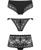 Underneath Eden black lace panty set