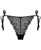 Underneath Luna black lace tie-side thong