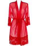 Axami Sexy Hot Sevilla sarkans caurspīdīgs rītatērps