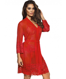 Axami Sexy Hot Sevilla red sheer peignoir