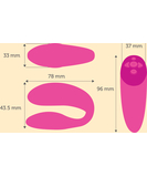 We-Vibe Chorus Remote & app-controlled couples vibrator