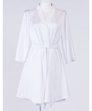 MAKE white satin robe