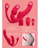 You2Toys Triple Teaser rihmavaba vibreeriv strap-on