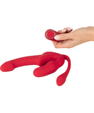 You2Toys Triple Teaser rihmavaba vibreeriv strap-on