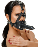 Zado Gag & Dildo leather head harness