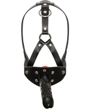 Zado Gag & Dildo leather head harness