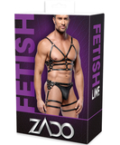 Zado leather suspender harness two-piece set