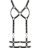 Zado leather suspender style body harness