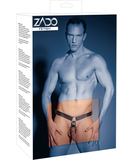 Zado men’s leather thong with inner dildo