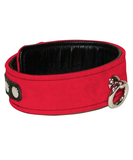 Zado red & black leather collar