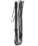 Zado кожаный флоггер с лакированной, ровной рукояткой