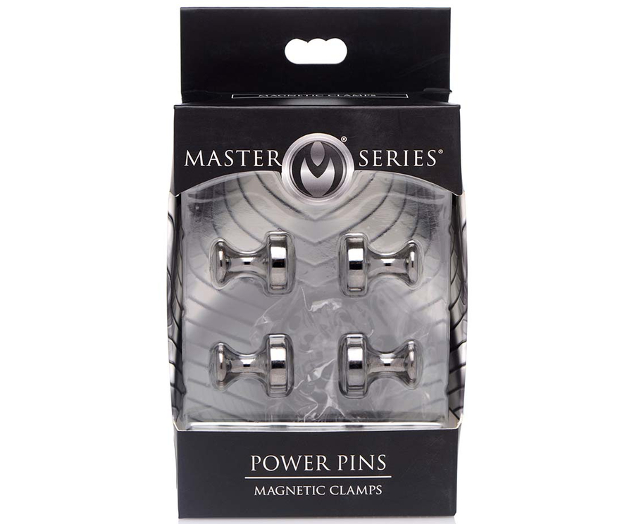 Master Series Power Pins Magnetic Nipple Clamp Set - SexyStyle.eu