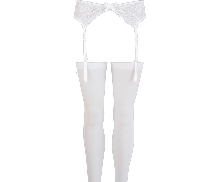 White Stockings With Garter Belt
