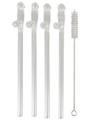 OV Glass Willy Cocktail Straws (4 pcs)