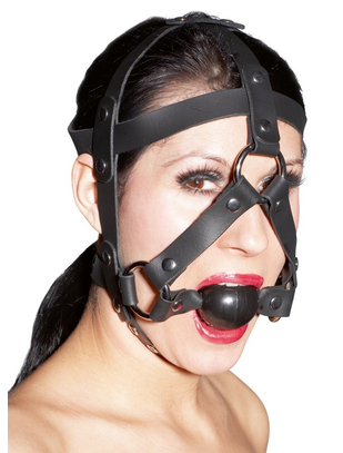 Zado Gag leather head harness