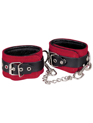 Zado Leather Ankle Cuffs red