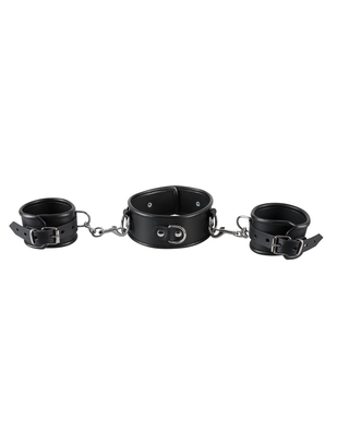 Zado Leather neck and hand cuffs