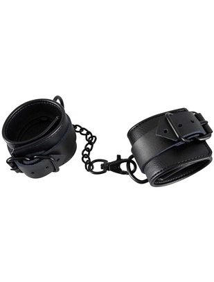 Bad Kitty Black Imitation Leather Handcuffs