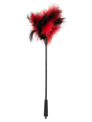 Bad Kitty red & black feather tickler