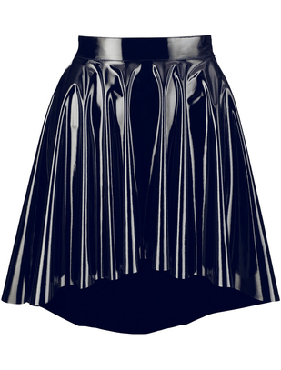 Black Level черная лаковая юбка-клеш