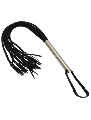 Mister B Iron Whips black leather flogger