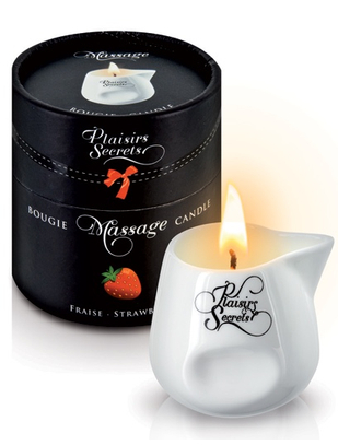 Plaisirs Secrets kvepianti masažinė žvakė (80 ml)