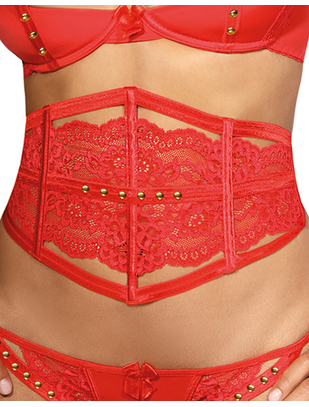 Axami Sexy Love Cave red waist cincher