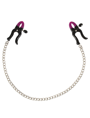 Bad Kitty nipple clamps with chain