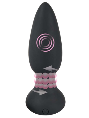 Black Velvets Rotating & Vibrating Plug