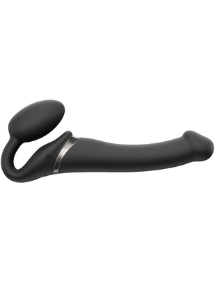 Strap On Me Black Vibrating Bendable Strap-on