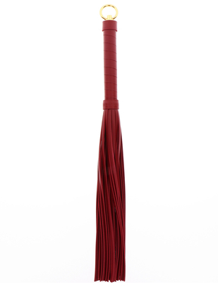 Taboom burgundy faux leather whip