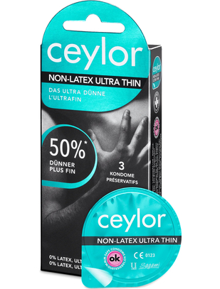 Ceylor Non-Latex Ultra Thin prezervatīvi (3 / 6 gab.)