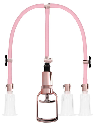Shots Toys Pumped Rose Gold Clitoral & Nipple Pump Set