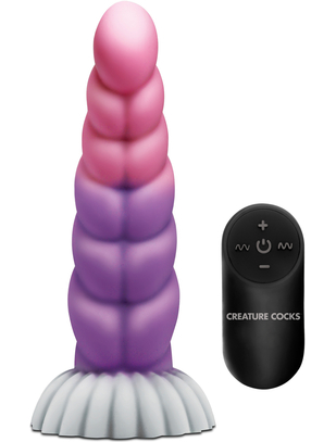 Creature Cocks Cloud Rider kaugjuhtimispuldiga silikoonist vibraator