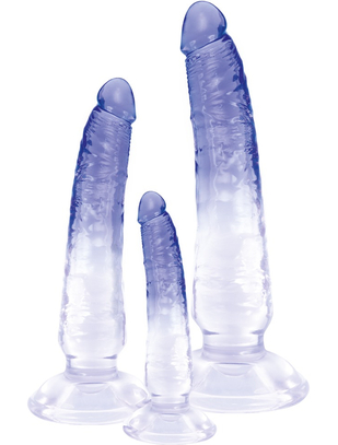 Crystal Clear Anal Training Cocky dildo rinkinys