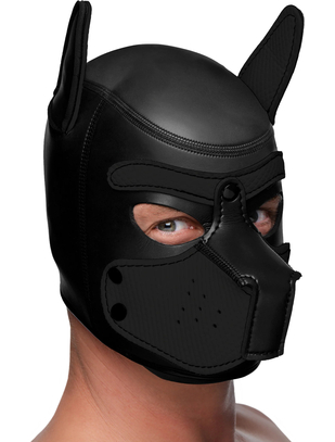 Darkness черная неопреновая маска собаки