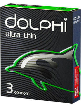 Dolphi Ultra Thin prezervatyvai (3 vnt.)