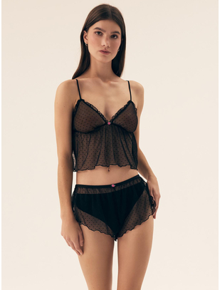 ESOTIQ Bloovii Verberry black lingerie set