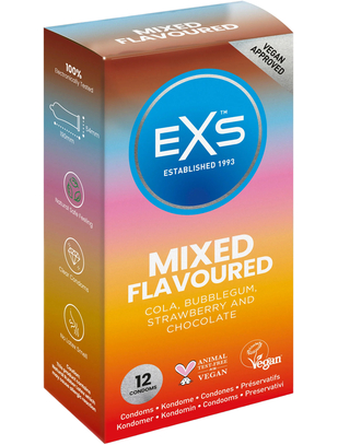 EXS Mixed Flavoured kondoomid (12 tk)