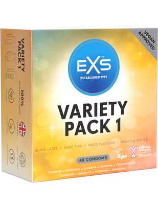 EXS Variety Pack 1 prezervatyvų rinkinys (48 vnt.)