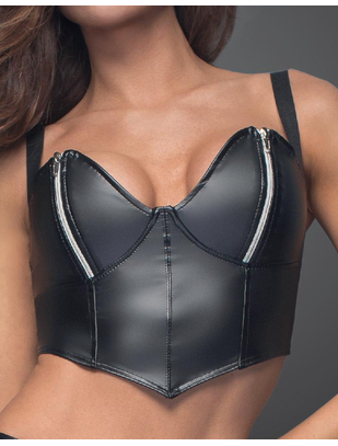 Noir Handmade black matte look bralette