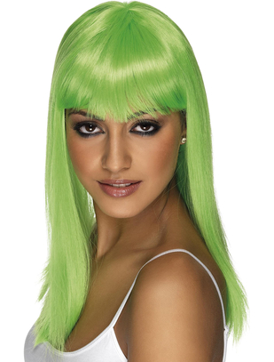 Fever Glamourama neon green wig