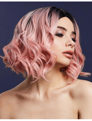 Fever Kourtney light pink/black ombre short wig
