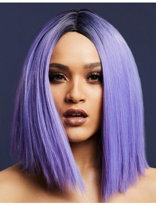 Fever Kylie gaiši violeta/melna ombre īsa taisna parūka