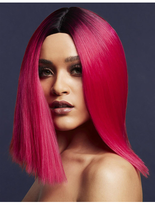 Fever Kylie bright pink/black ombre short wig