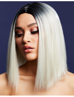 Fever Kylie platinum blond/black ombre short wig