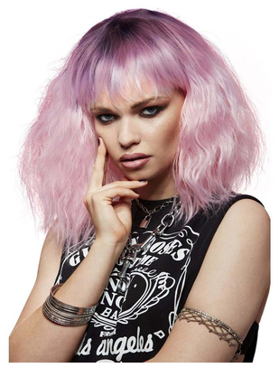 Fever Manic Panic Trash Goddess Pink Wig