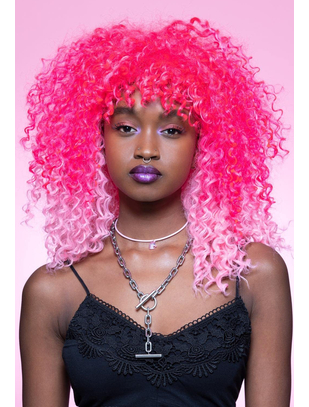 Fever Manic Panic Pink Passion Curl Girl розовый парик